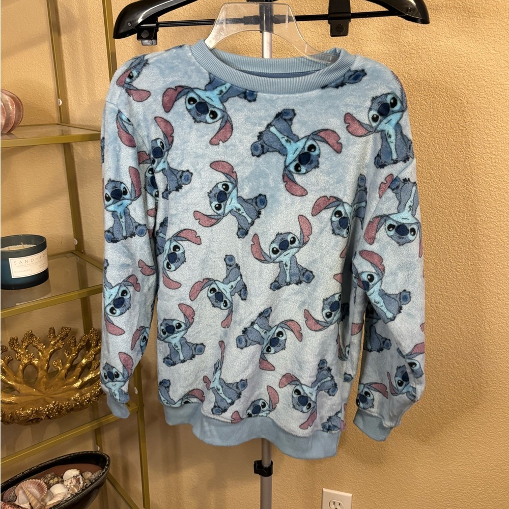 Disney‎ Lilo & Stitch Plush Fleece Sweatshirt Pullover XS